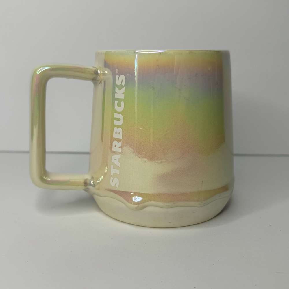 Starbucks 2019 Holiday Iridescent Ceramic Pearl Drip 12oz Coffee Mug